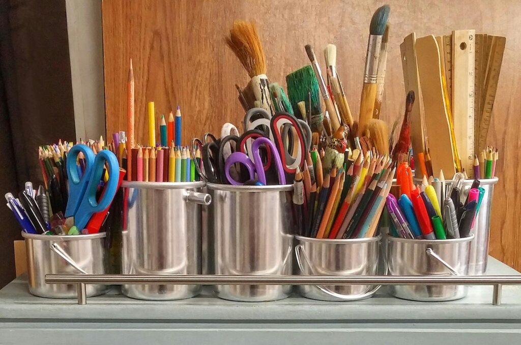 New school supplies are so much fun.